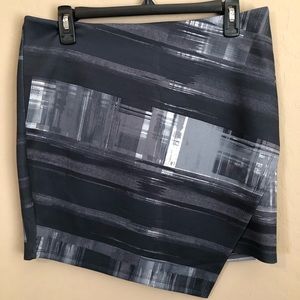 Mossimo grey asymmetric mini skirt